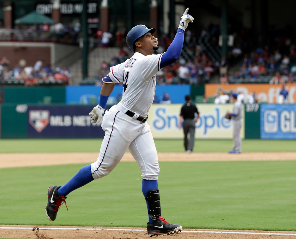 Things are pointing up for Carlos Gomez 