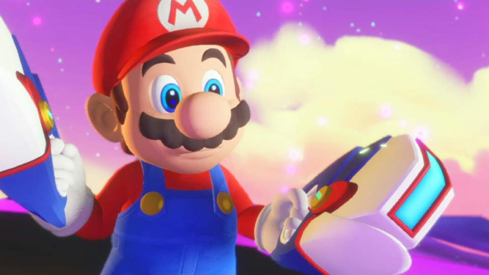 Mario contemplates his knowledge of copyright law. (Image captured on Nintendo Switch)