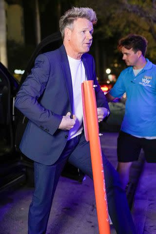 <p>Pichichipixx/SplashNews.com</p> Ramsay arrives at his restaurant, Lucky Cat's grand opening in Miami Beach, Fla.