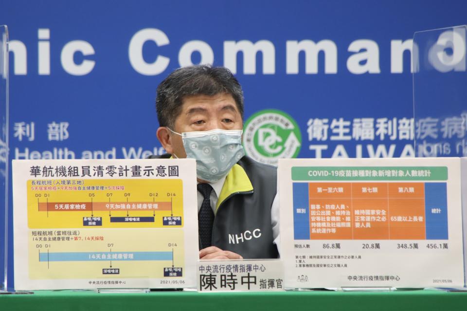 指揮中心即日起實施華航清零計畫 調整機組員居家檢疫措施