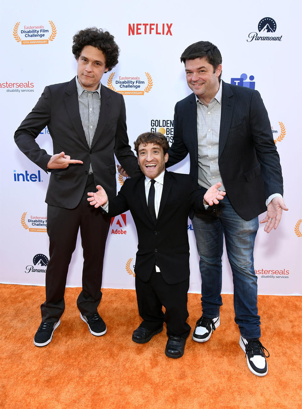 Phil Lord, Nic Novicki and Chris Miller attend the 10th Annual Easterseals Disability Film Challenge at Sony Pictures Studios on May 04, 2023 in Culver City, California.