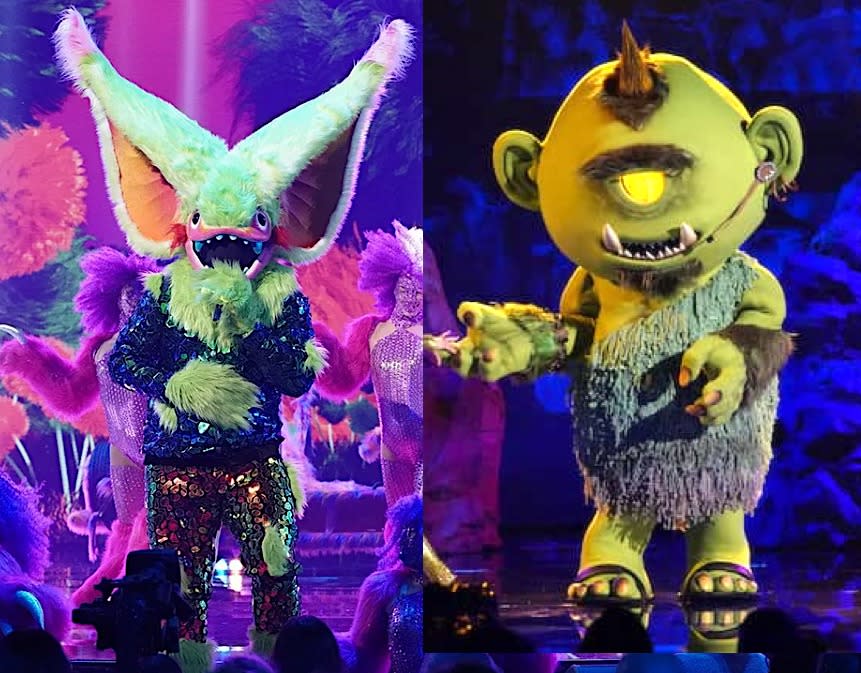 'The Masked Singer' Season 7 contestants Thingamabob and Cyclops fool everyone with their professional-sounding singing voices. (Photos: Fox)