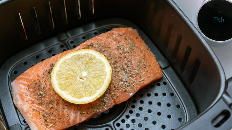 salmon filet in air fryer