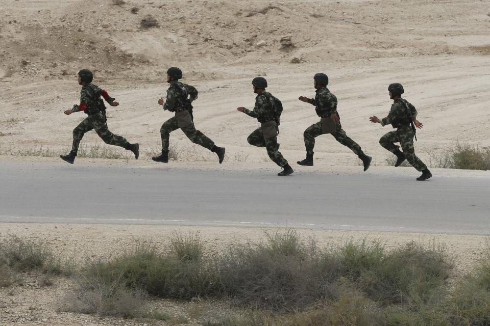 Chinese soldiers in Jordan