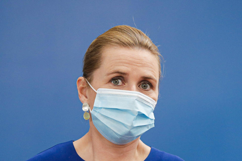 Mette Frederiksen 2020 (Bild: STEPHANIE LECOCQ / POOL / AFP)