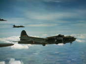 <p>B-17F Flying Fortress ‘Mary Ruth – Memories of Mobile’ of the 91st Bomb Group, US Eighth Air Force, on a mission to attack the U-boat pens at Lorient, May 1943 (Picture: PA) </p>