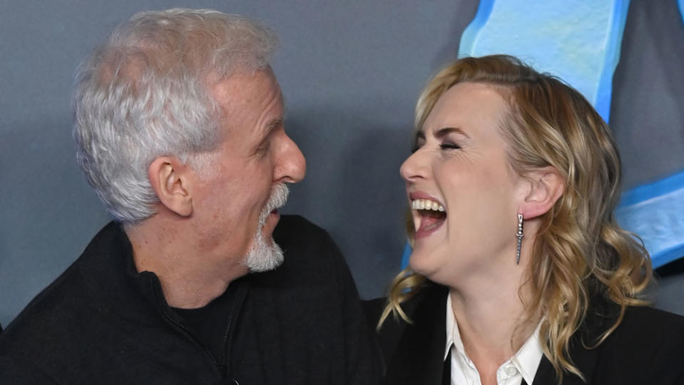 James Cameron and Kate Winslet at the 'Avatar: The Way of Water' premiere