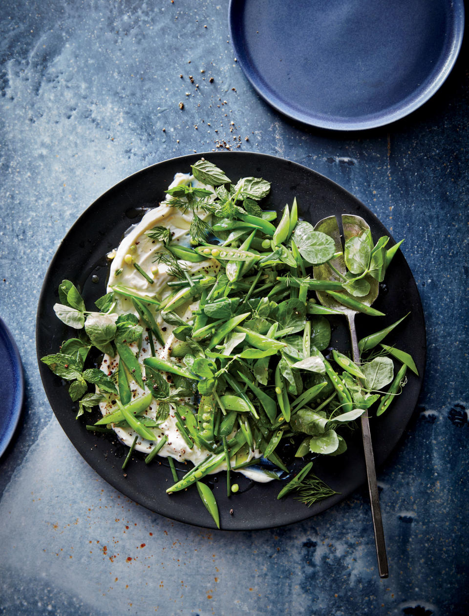 Snap Pea Salad with Whipped Ricotta