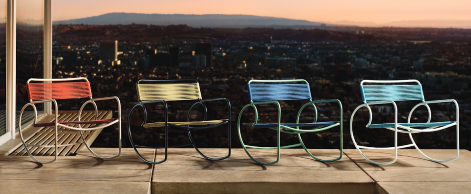 Walter Lamb Aluminum rocking chairs by Brown Jordan