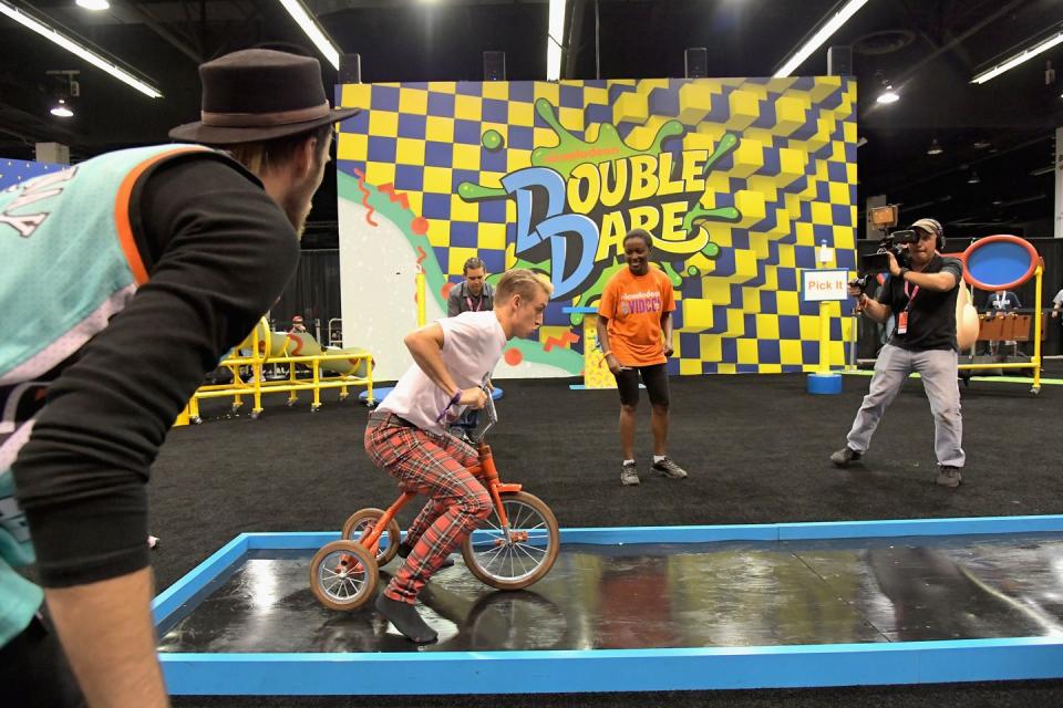 Cracking up over 'Double Dare.'