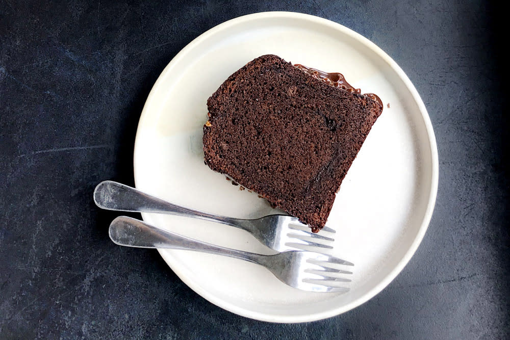 A chocolate cake that is savoury and sweet...  the best of both worlds. — Pictures by CK Lim