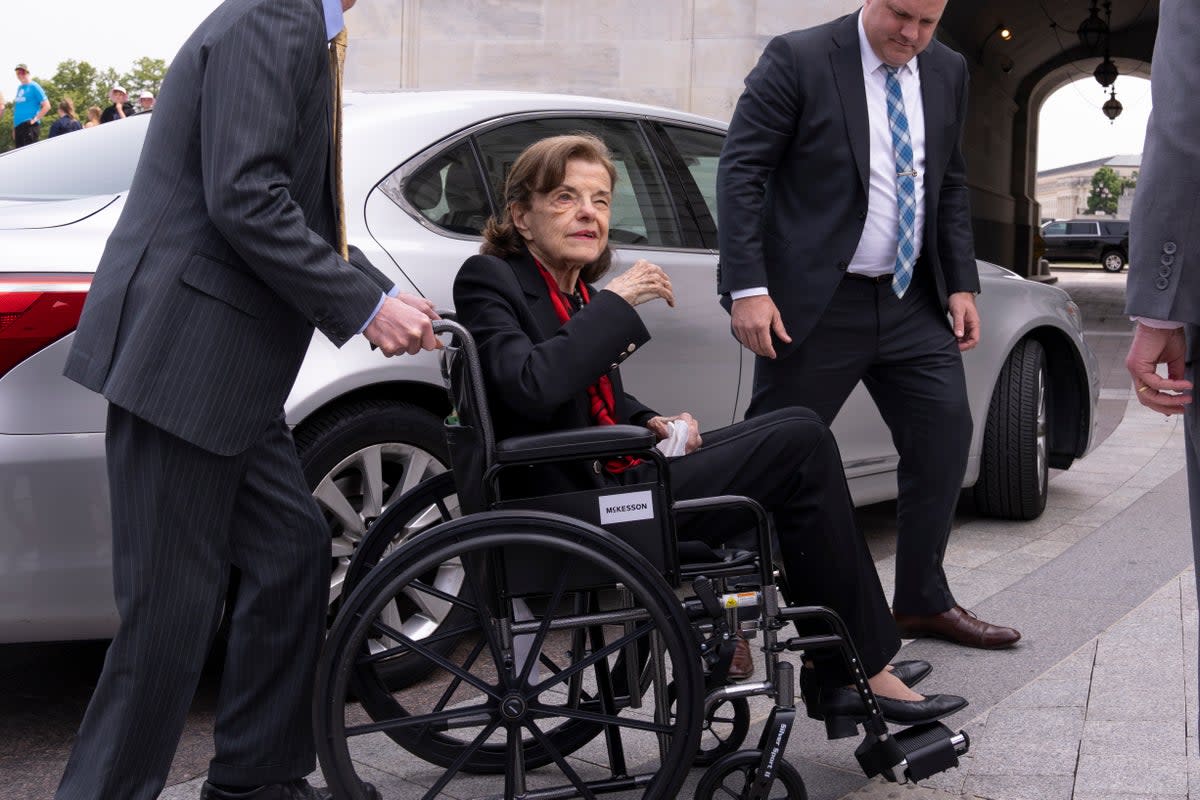 Senate Feinstein returned to work following a two-month absence (Copyright 2023 The Associated Press. All rights reserved.)