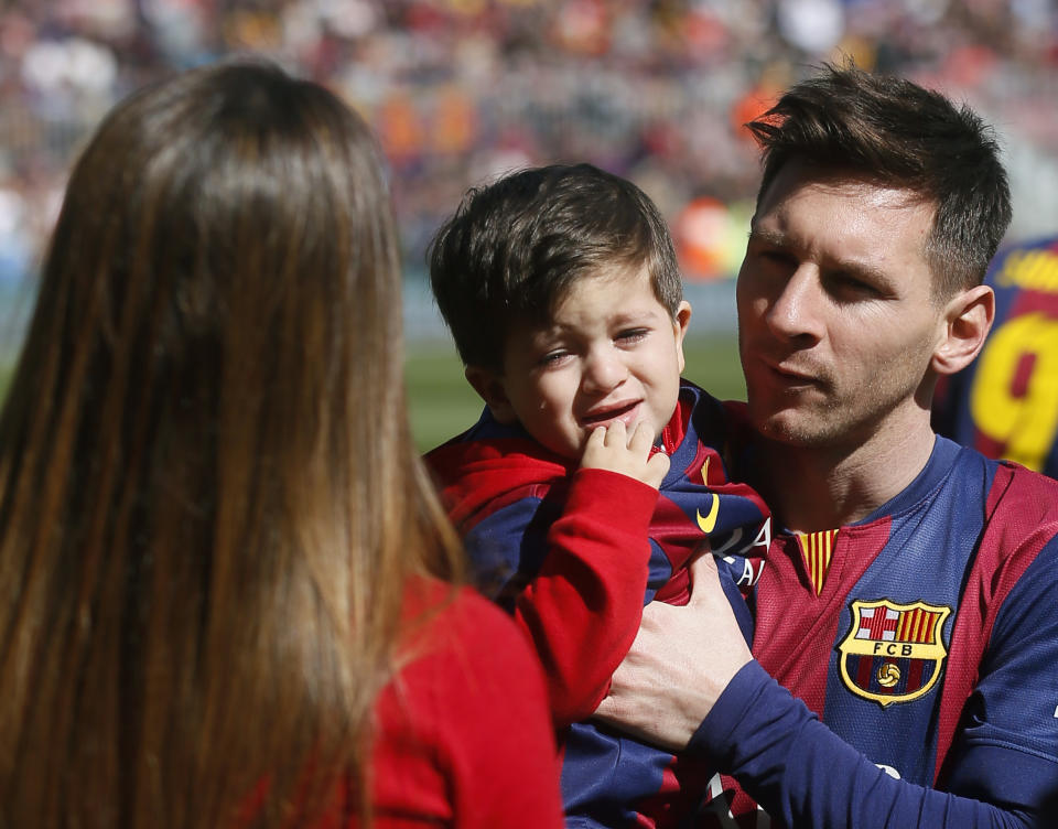 El crack vive un 2015 pletórico ante su próxima boda con Antonella y el nacimiento de su segundo hijo. REUTERS/Albert Gea