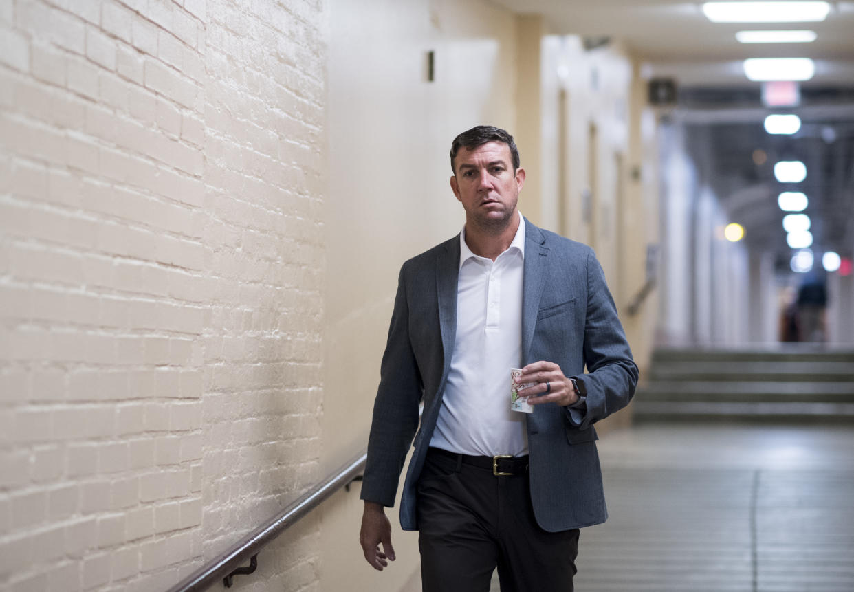 Rep. Duncan Hunter (R-Calif.) was indicted along with his wife on charges of filing false campaign finance records. (Photo: Bill Clark/CQ Roll Call via Getty Images)