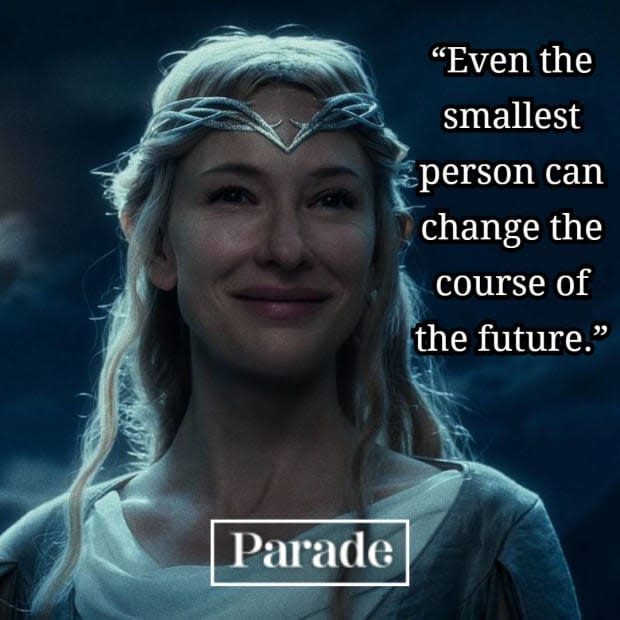 "Lord of the Rings" Galadriel quote<p>New Line Cinema</p>