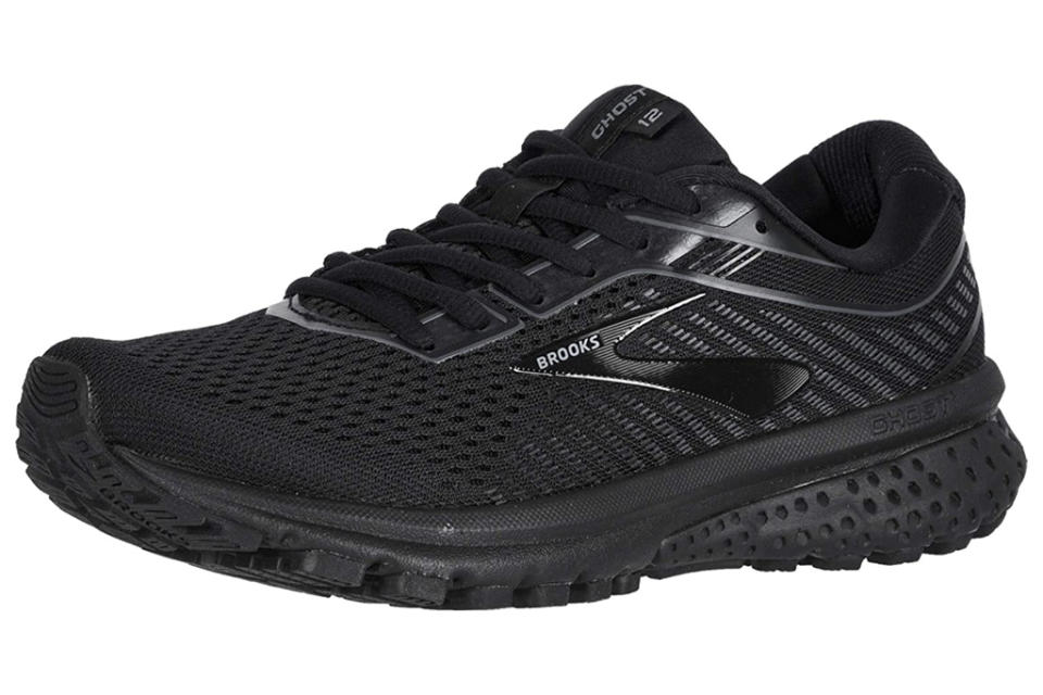 black, running shoes, women, brooks