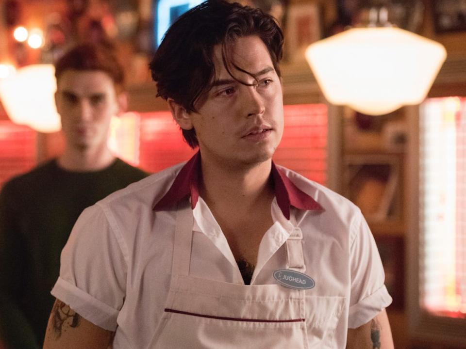 Cole Sprouse as Jughead Jones on season five, episode five of "Riverdale."