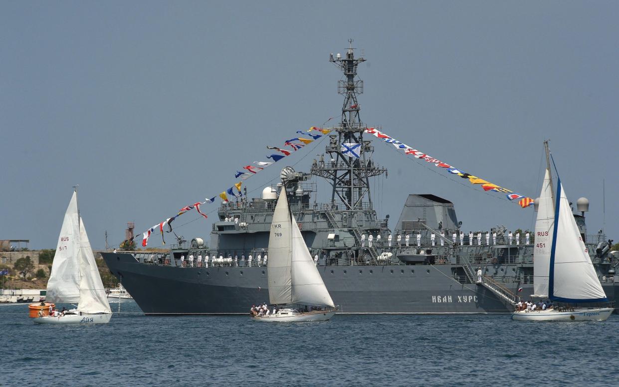 The Ivan Hurs radio ship was struck by a missile on 24 march, Ukraine claims
