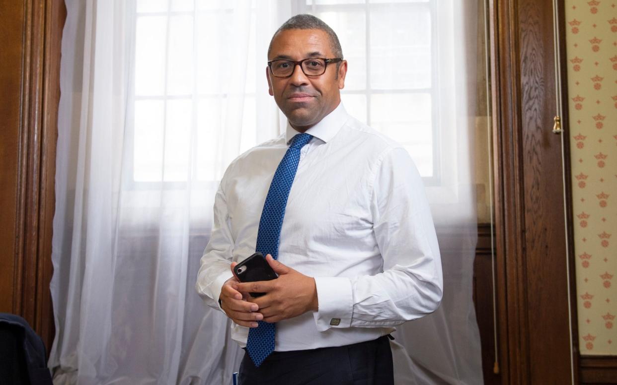 James Cleverly says that 'engaging with China does not mean agreeing with China' - Geoff Pugh for The Telegrah