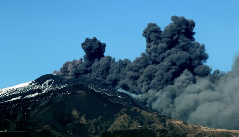 Mount Etna is 3,300 metres high with frequent eruptions recorded in the past 2,700 years