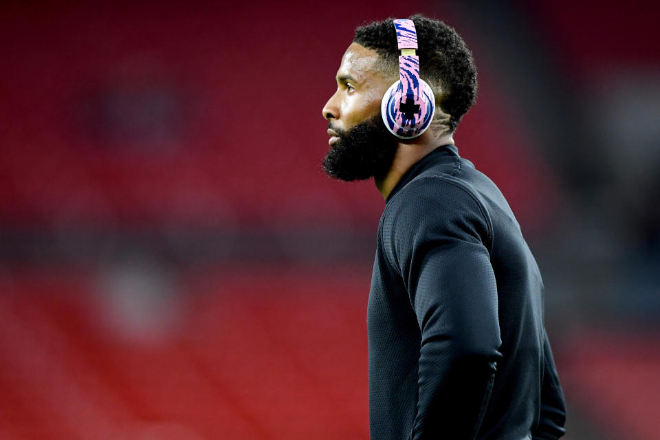 One of Odell Beckham Jr.'s former teammates in Cleveland, who also played for the Rams, isn't sure how Beckham will work in Los Angeles. (Photo by Emilee Chinn/Getty Images)