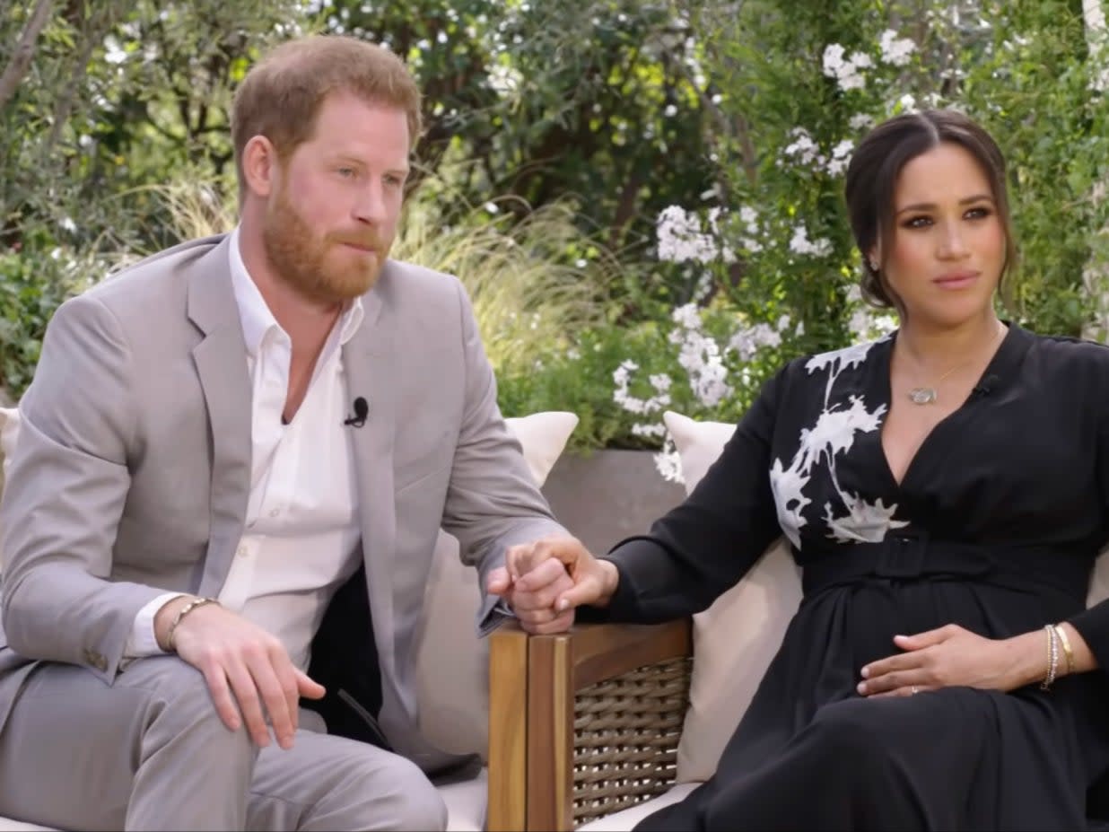 <p>CBSViacom reportedly paid between $7 million and $9 million for rights to air Oprah’s Harry and Meghan Markle interview</p> (CBSViacom / Harpo)