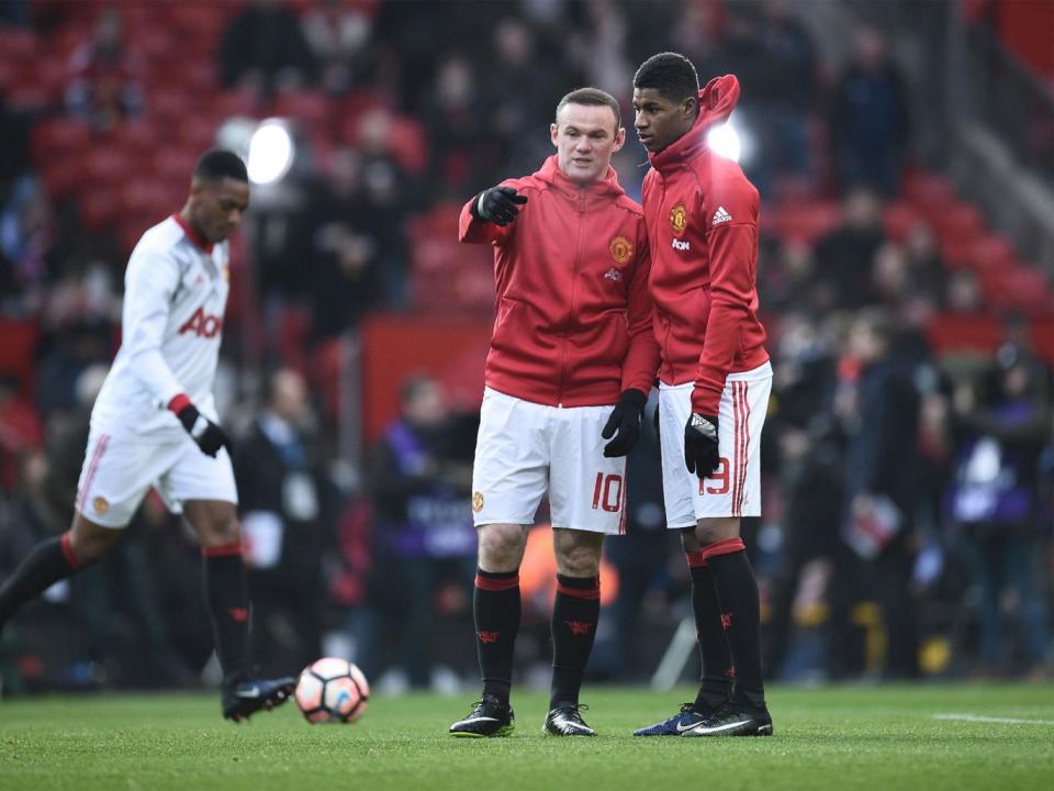 Rooney watched Marcus Rashford surpass him at United (Getty)