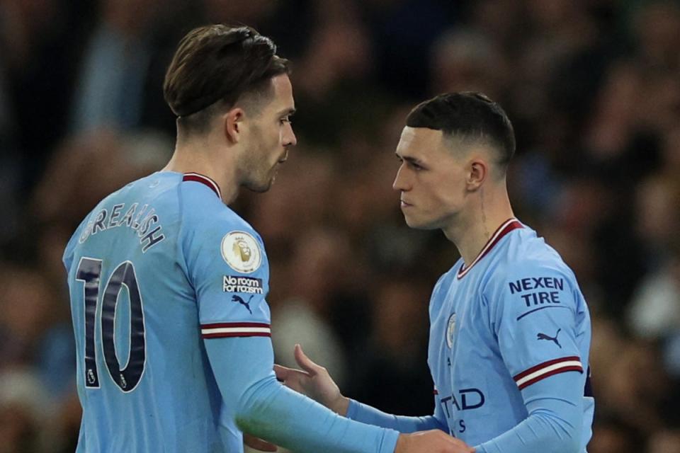 Jack Grealish and Phil Foden are both battling knocks as huge Manchester City finals loom (REUTERS)