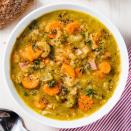 <p>Pro tip: sauté the veggies first.</p><p>Get the recipe from <a href="https://www.delish.com/cooking/recipe-ideas/a25325139/instant-pot-split-pea-soup/" rel="nofollow noopener" target="_blank" data-ylk="slk:Delish;elm:context_link;itc:0;sec:content-canvas" class="link ">Delish</a>.</p>