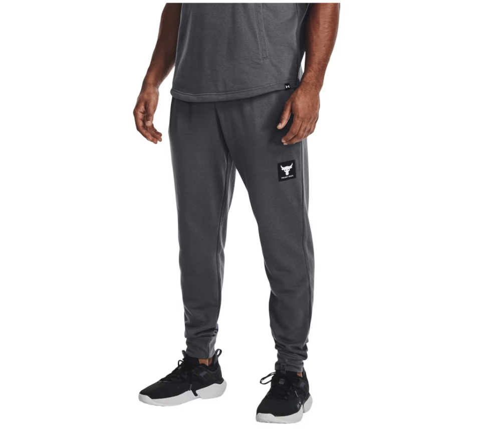 Under Armour Men's Project Rock Terry Jogger Pants. Image via Sport Chek.