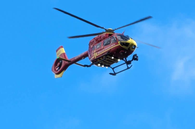 The air ambulance was called out (Photo: Chris Holleran) -Credit:Chris Holleran