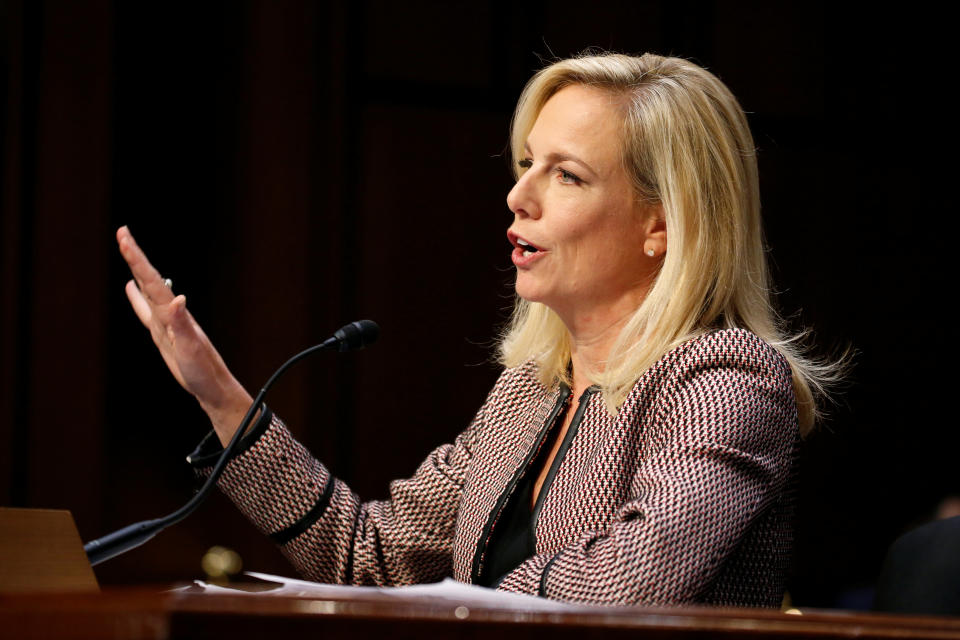 Homeland Security Secretary Kirstjen Nielsen testifies before the Senate Judiciary Committee on “Oversight of the U.S. Department of Homeland Security” on Capitol Hill on Jan. 16, 2018. (Photo: Joshua Roberts/Reuters)