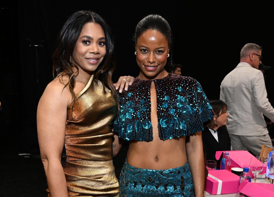 (L-R) Regina Hall and Taylour Paige at last year’s Film Independent Spirit Awards