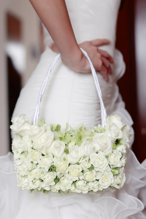 Elegant White Wedding Gown 