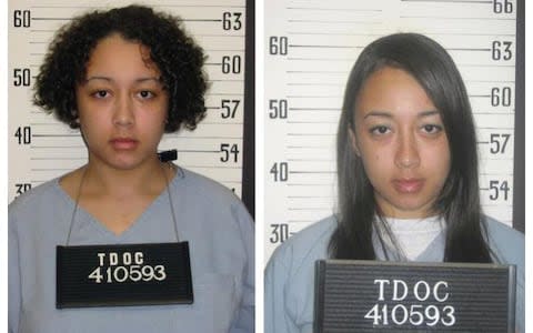 Cyntoia Brown shown here in 2006 (left) and 2013 - Credit: Tennessee Department of Corrections/Handout via REUTERS