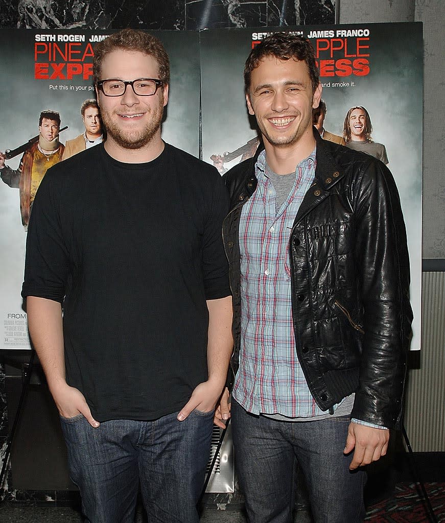 Pineapple Express NY Premiere 2008 Seth Rogen James Franco