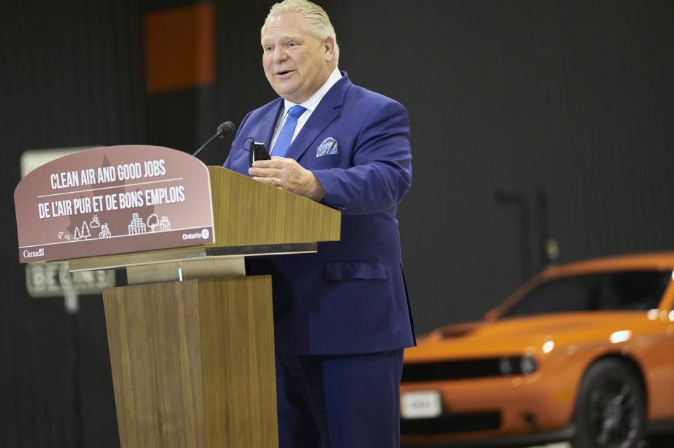 <span class="caption">Since he was elected in 2018, Doug Ford and the Progressive Conservatives have made big changes to the province’s environmental policy, which some say are are harmful to endangered species and aren't aligned with the fight against climate change.</span> <span class="attribution"><span class="source">THE CANADIAN PRESS/ Geoff Robins</span></span>