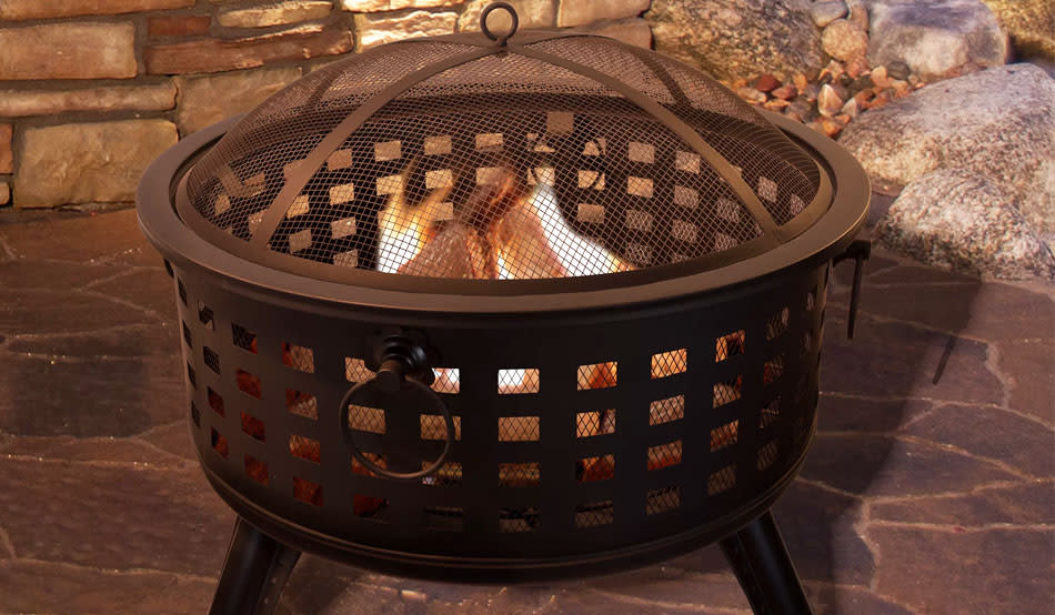 Heat up your backyard with a fire pit, on major sale for Labor Day. (Photo: Wayfair)