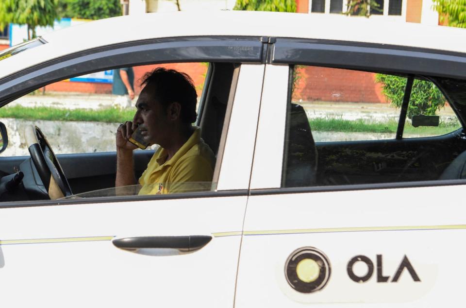Ola, launched in the UK in 2018, is the third-largest ride-hailing app in the world (AFP via Getty Images)