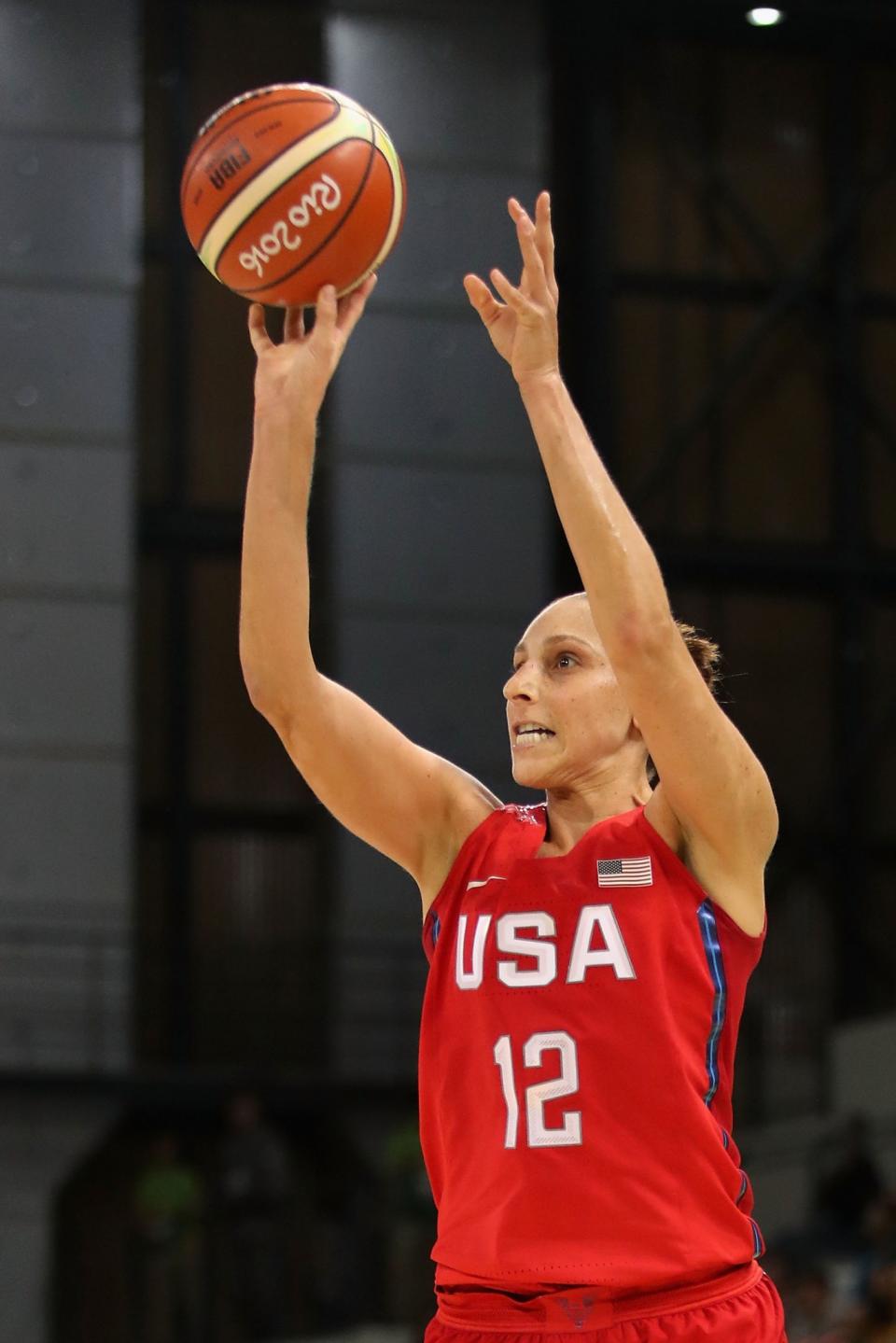 <p>Diana Taurasi has scored 28 3-pointers leading up to the gold medal game. That is the most ever in an Olympic women’s basketball tournament. (Getty) </p>