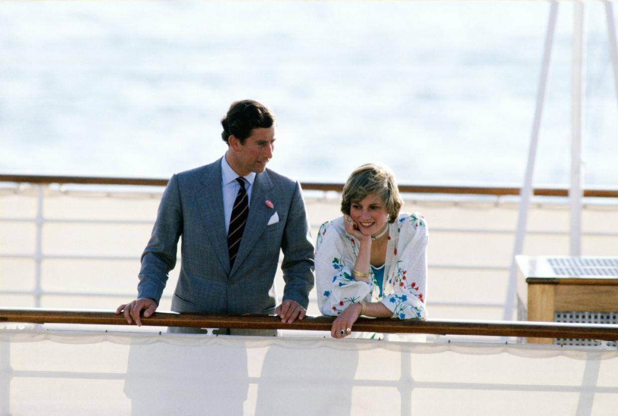 prince charles, prince of wales with diana, princess of wale