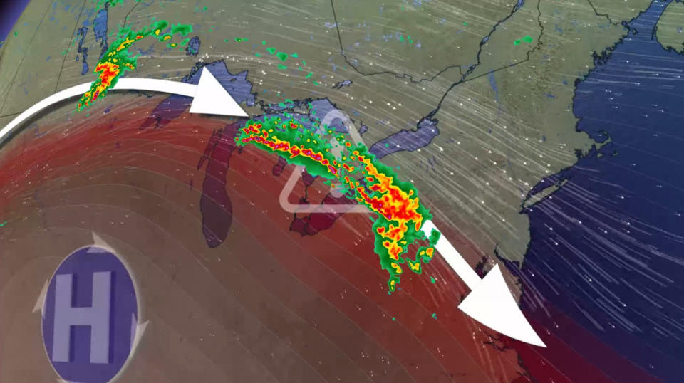 Worrisome storm track threatens heavy rain, flooding in southern Ontario