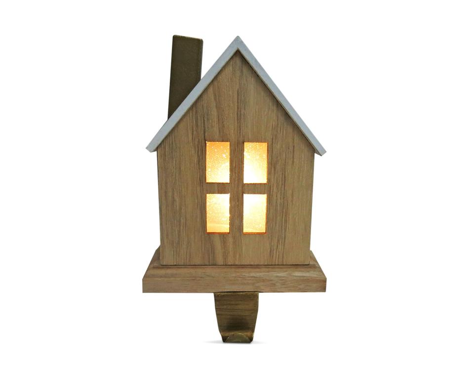 Light Up House Stocking Holder