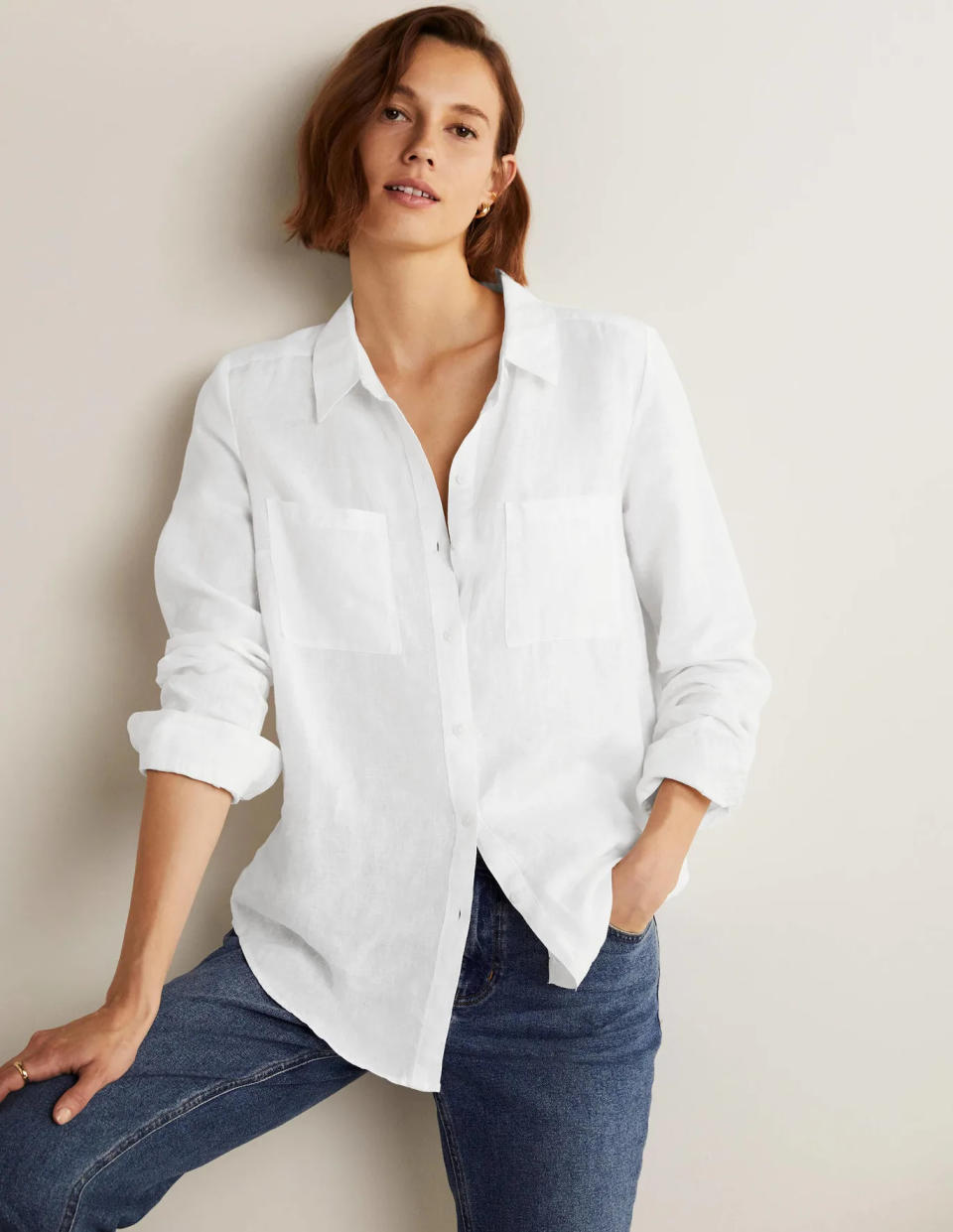 This classic linen shirt comes in a variety of colours/patterns. (Boden)