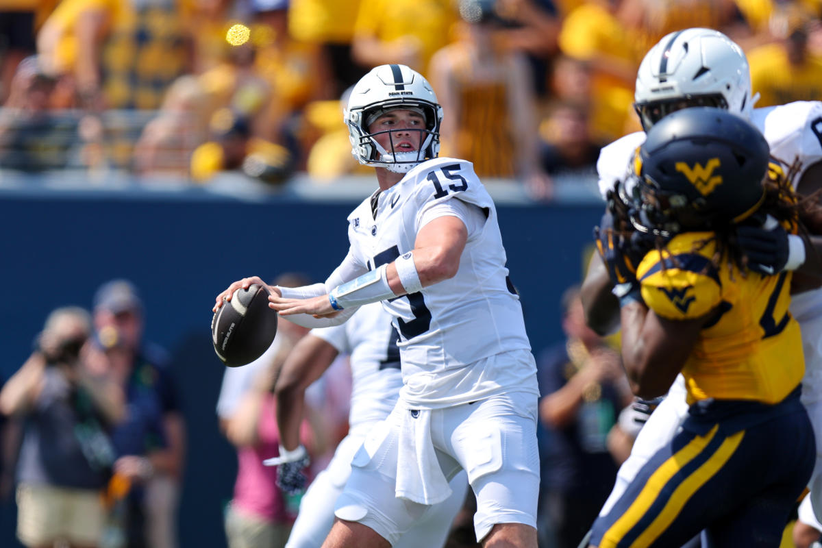 No. 8 Penn State crushes West Virginia, shrugs off weather delay in Morgantown with 34–12 win