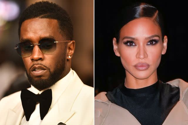 <p>Paras Griffin/Getty ; Dominik Bindl/Getty </p> (Left to right) Sean 'Diddy' Combs in June 2021; Cassie in September 2022