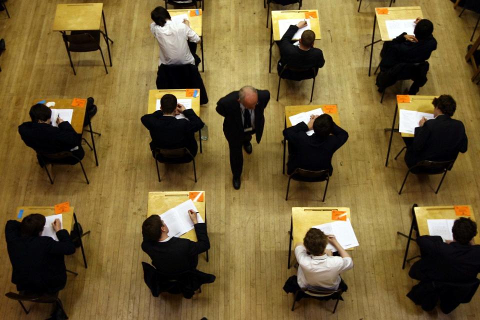 The Sixth Form Colleges Association published research showing that on average results were down by 20 per cent in sixth forms (PA)