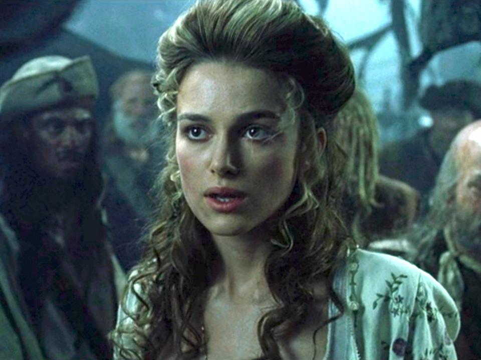 Keira Knightley as Elizabeth in "Pirates of the Caribbean: The Curse of the Black Pearl."