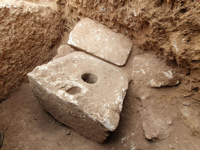 The 2,700-year-old toilet seat.