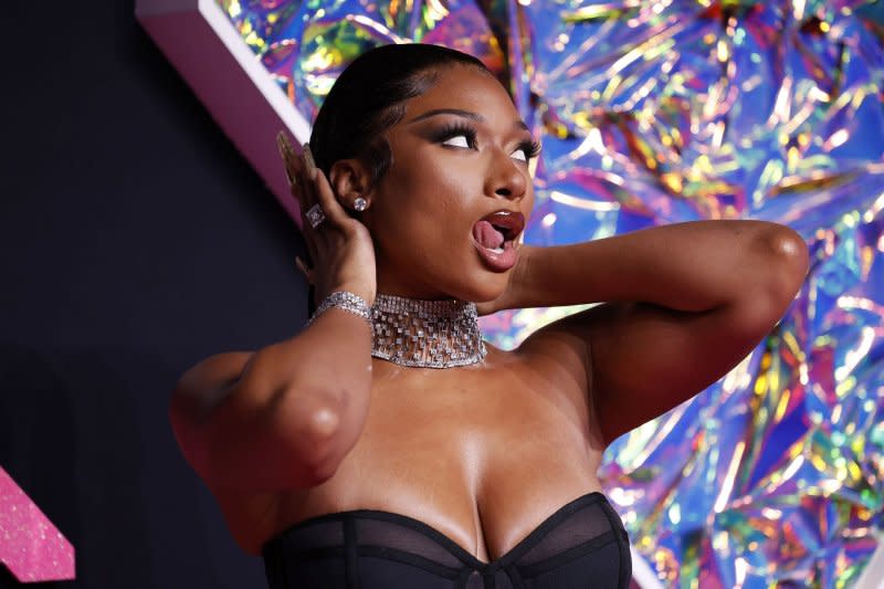 Megan Thee Stallion attends the MTV Video Music Awards in 2023. File Photo by John Angelillo/UPI